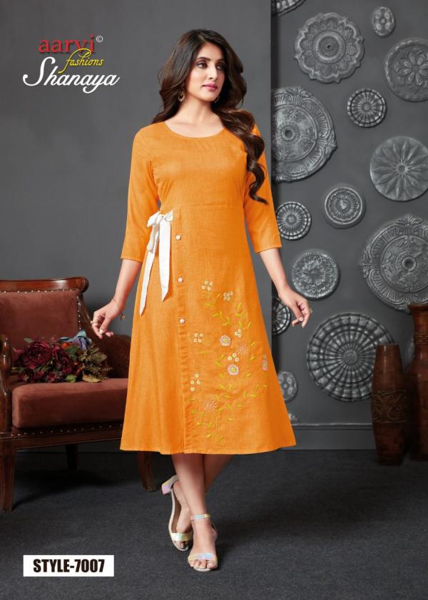 Aarvi Shanaya Vol-5 Cotton Designer kurti Collection